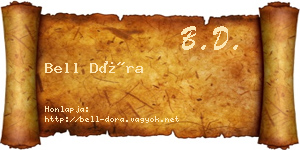 Bell Dóra névjegykártya